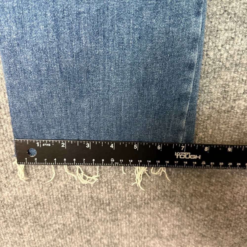 Frame Jeans Womens 26 Blue Le High Straight Raw Hem Medium Wash Cotton Stretch - Picture 11 of 16